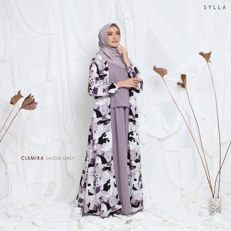 CLEMIRA Dress Formal Syari Gamis Raya Premium by Sylla Hijab