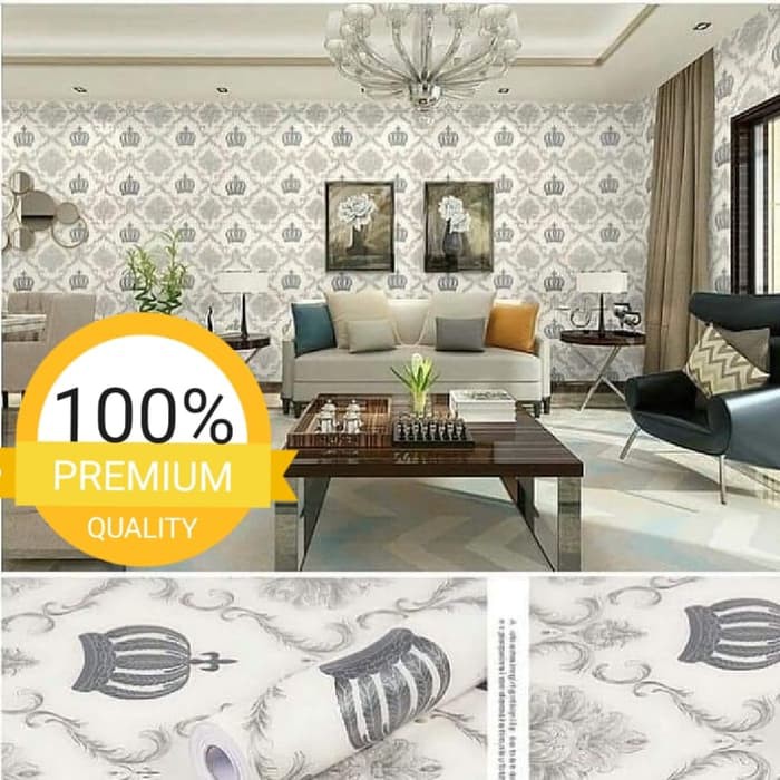 Wallpaper Sticker Wallpaper Dinding Gh Premium Quality 45CM x 8Mtr Shabby Chic (Batik Elegan) - Worldhome