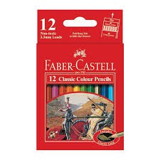 

Faber-Castell Classic Colour Pencils 12 S