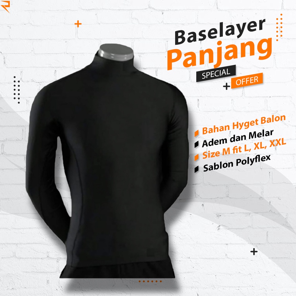BASELAYER BAJU MANSET OLAHRAGA GYM LARI RENANG