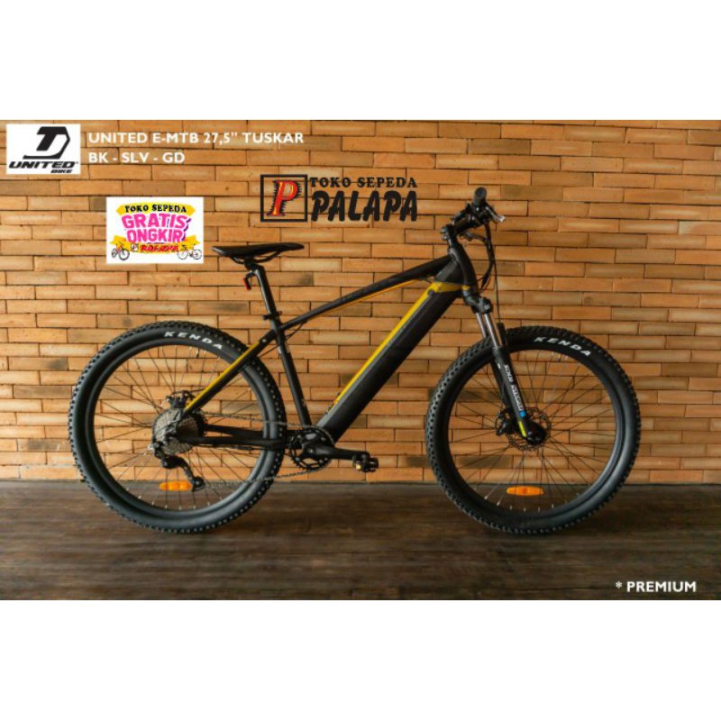 MTB 27.5 UNITED TUSKAR EBIKE Sepeda Gunung ELECTRIC E-BIKE