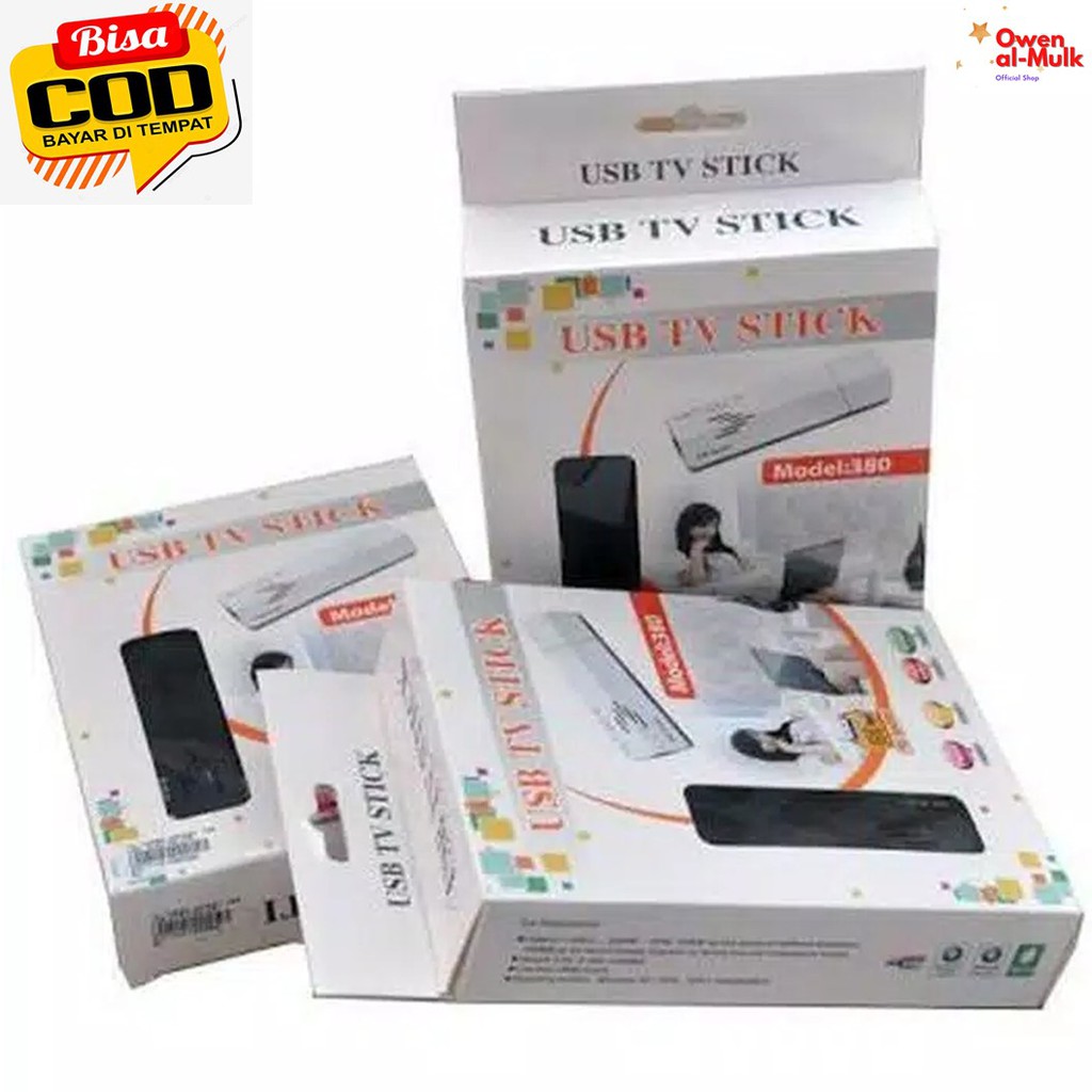TV Tuner External USB - TV Stick Model 380 untuk Laptop, Notebook, dan Komputer Dekstop