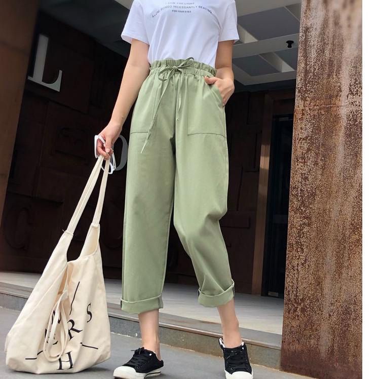 1KG MUAT 5PCS | XIABO LONGPANTS LINEN RAMI KARET PINGGANG BAGGY LINEN RAMI KOREAN STYLE HITS OOTD SELEBGRAM FASHION GROSIR MURAH WANITA