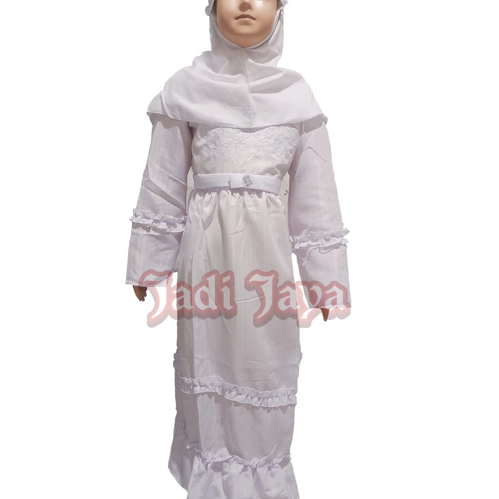 Gamis Putih Anak Perempuan Busana Muslim Anak Dress anak