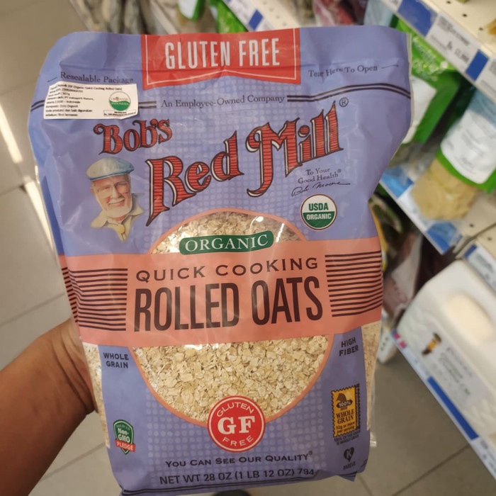 

boobs red mill organic quick cook rolled oat - oatmeal gluten free 793gr