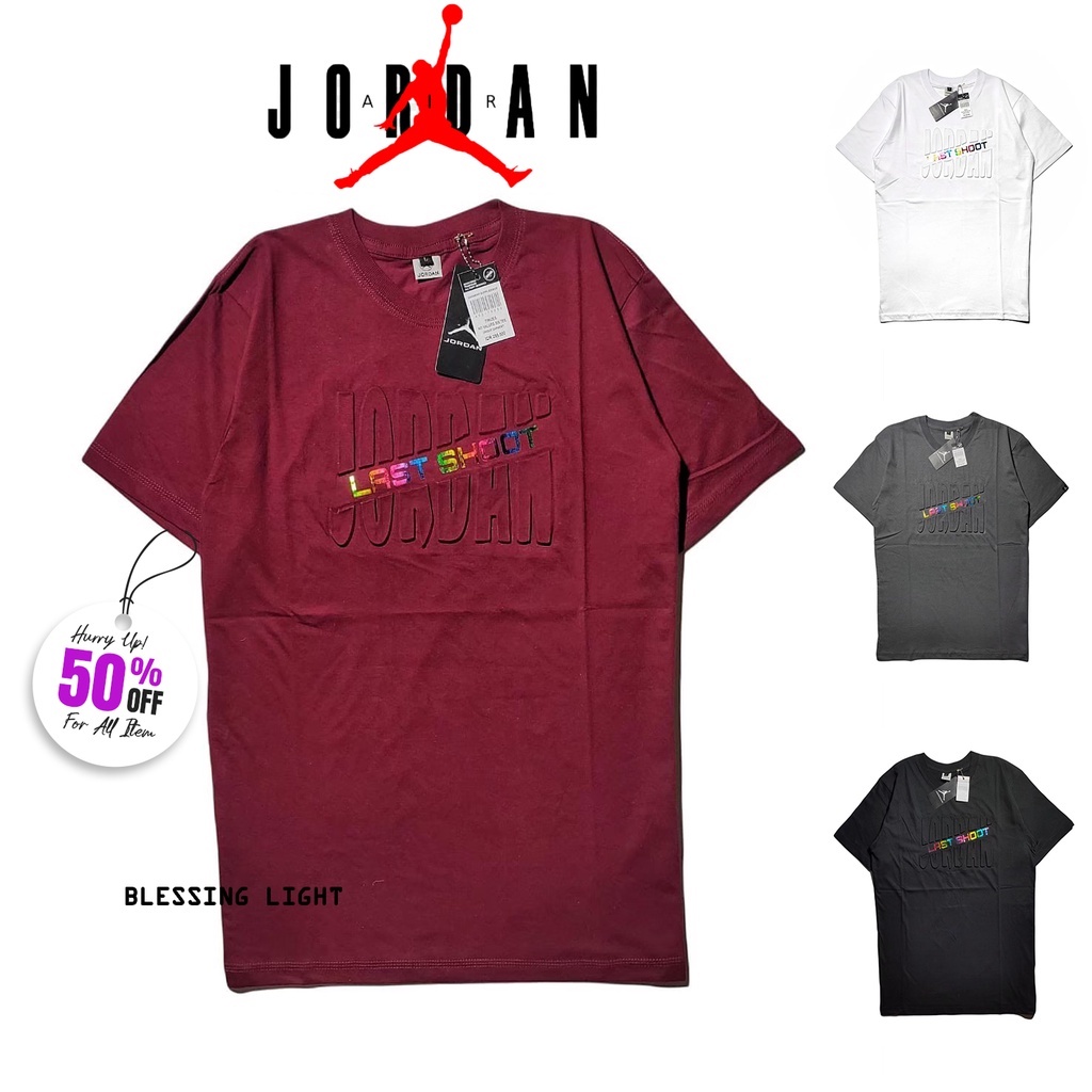 Kaos Baju Pria Distro Murah Keren Original Jordan emboss Rainbow