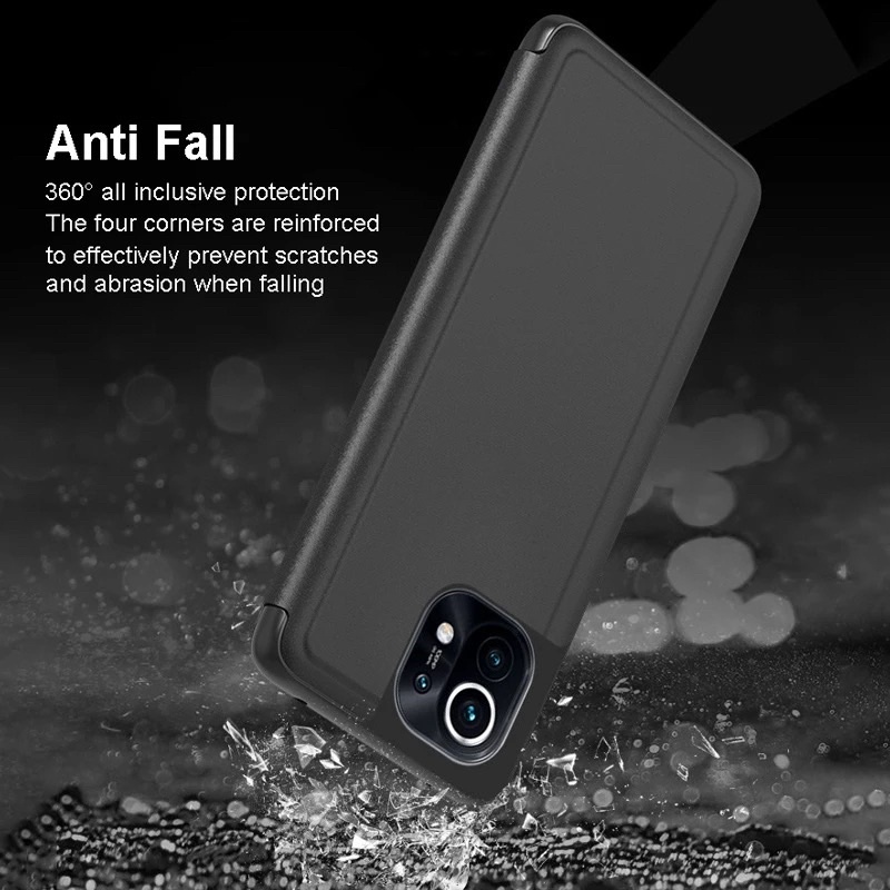 OPPO A96 A76 A36 4G 5G Flip Cover Clear View Case Mirror Standing Auto Lock