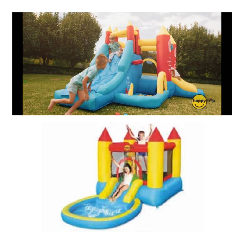 pic BAWAH simple outdoor playground jumping castle istana balon kecil