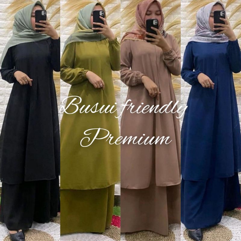 DRESS MUSLIM MALAYSIA / DRESS KURUNG MALAYSIA POLOS PREMIUM FRIENDLY