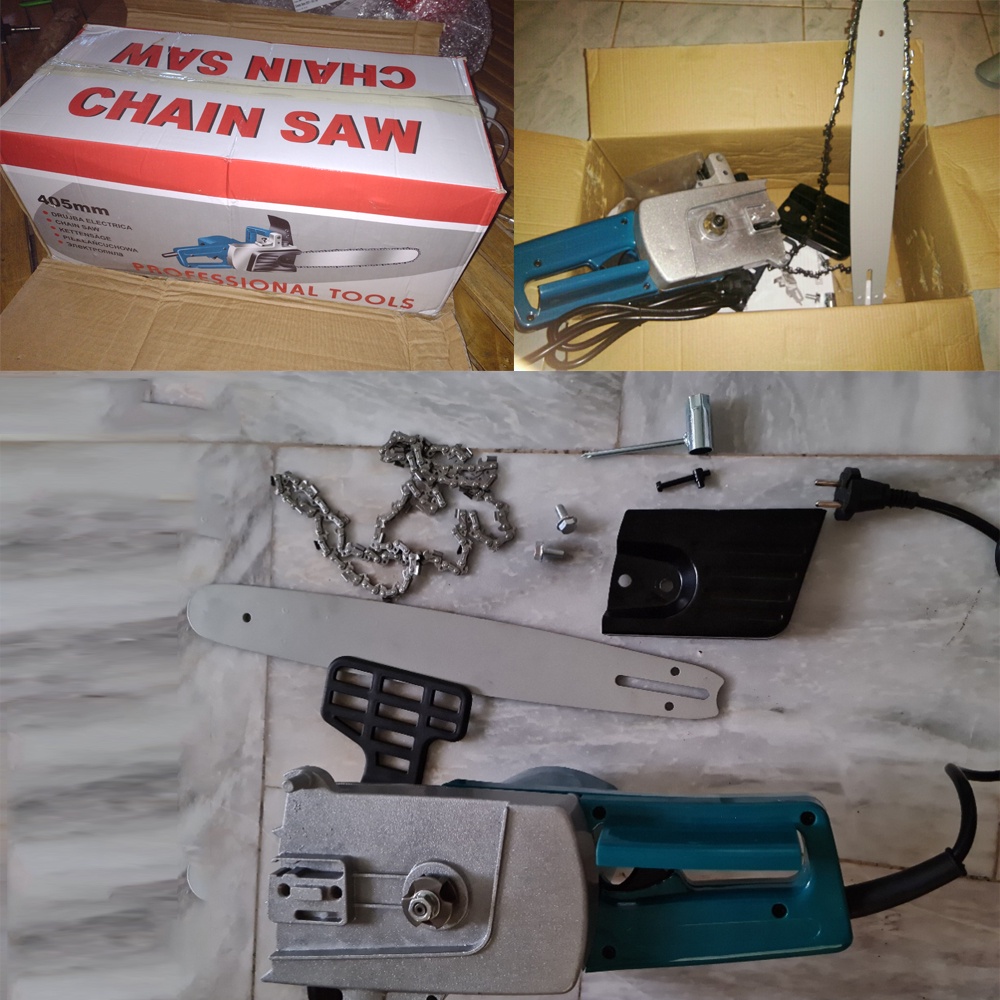 Electric Chainsaw / Mesin Gergaji Listrik 16 Inch 220V 1800W Motor Tembaga