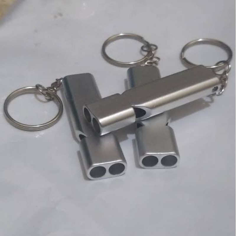 PELUIT ULTRASONIC MELATIH BURUNG | GANTUNGAN KUNCI PELUIT SURVIVAL EMERGENCY WHISTLE KEYCHAIN |