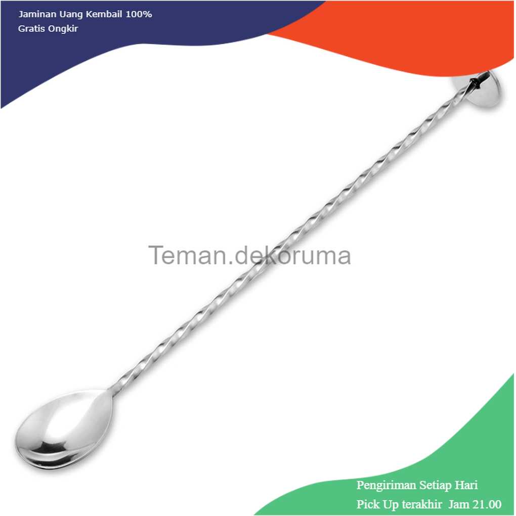 TD-DPR TEAEGG Sendok Aduk Bartender Cocktail Mixing Spoon 22.5cm - CDF-190805