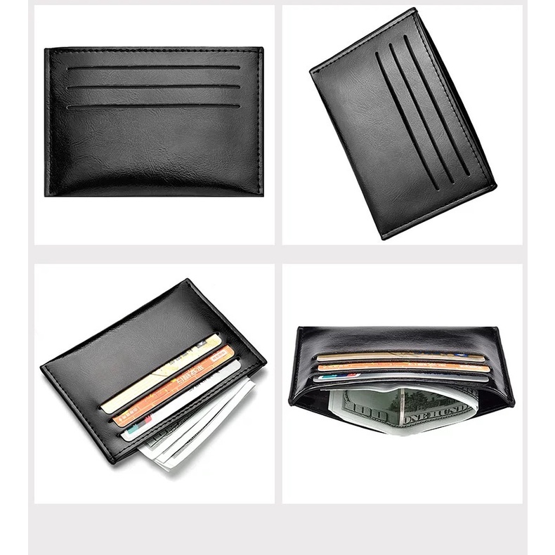 ORIGINAL DEABOLAR DOMPET KARTU ANTI RIBET MINI TIPIS KULIT KILAT LILIN SINTETIS K3246