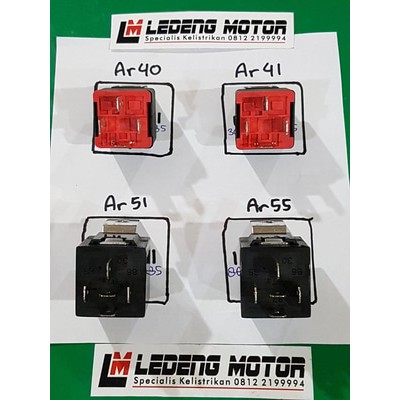 Autovision Relay 12V 24V 35a 40a Relai Klakson Rellay Alarm Rilai Lampu Motor Mobil Universal