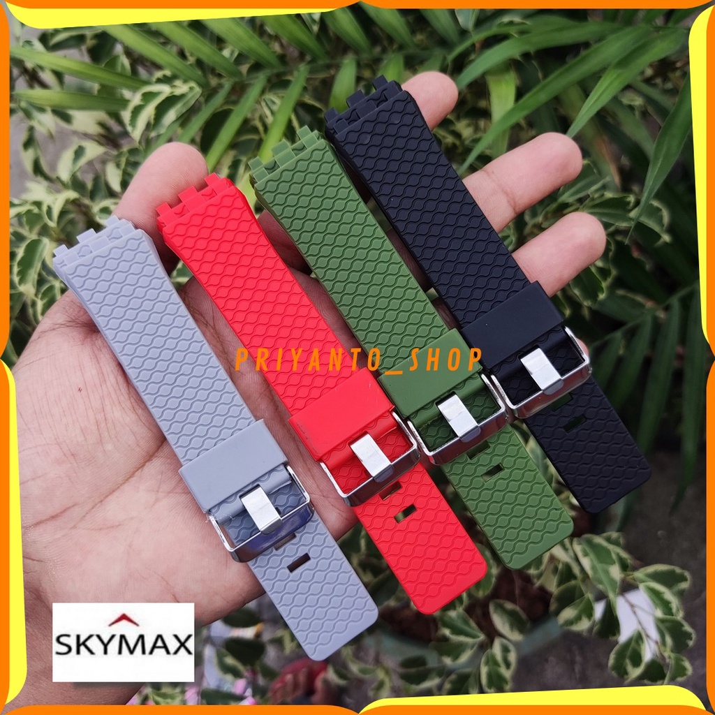 TALI JAM TANGAN RUBBER STRAP SKYMAX G1810 PRIA DAN WANITA SKYMAK SKYMEX 1810