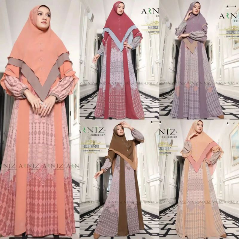 Ghauri Set Syari by Arniz/Ghauri Syari by Arniz/Ghauri Syari by Arniz Collection/Arniz Terbaru/Arniz