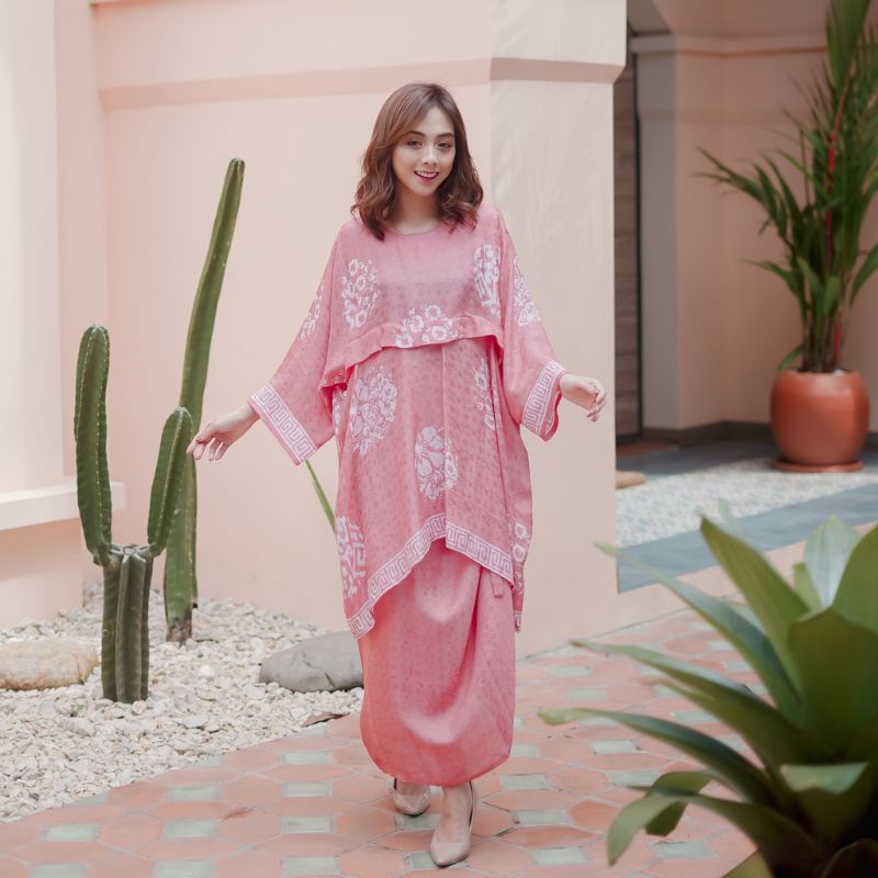 KAFTAN TRUNTUM SLAMPAD BAHAN VISCOSE BATIK TRUSMI CIREBON