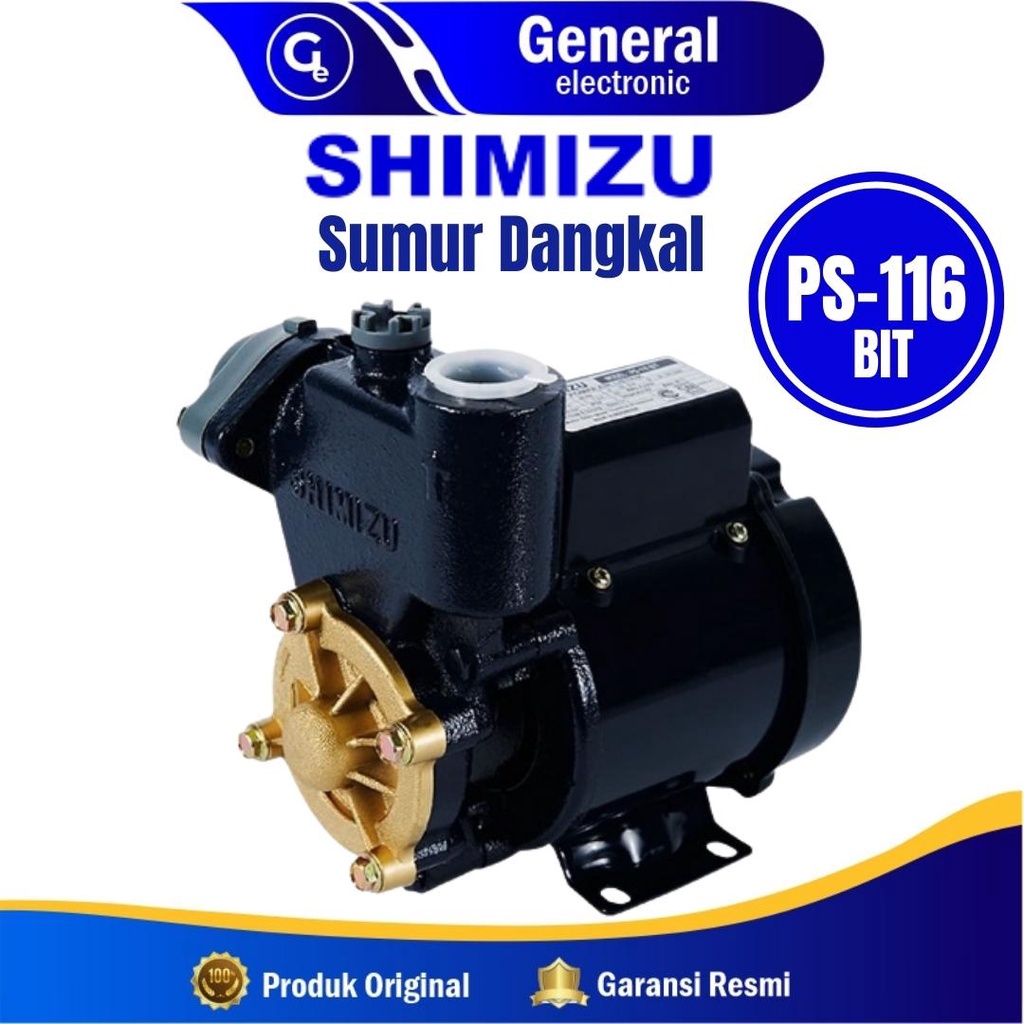 Pompa air SHIMIZU PS-116 BIT (sumur dangkal) 125 watt