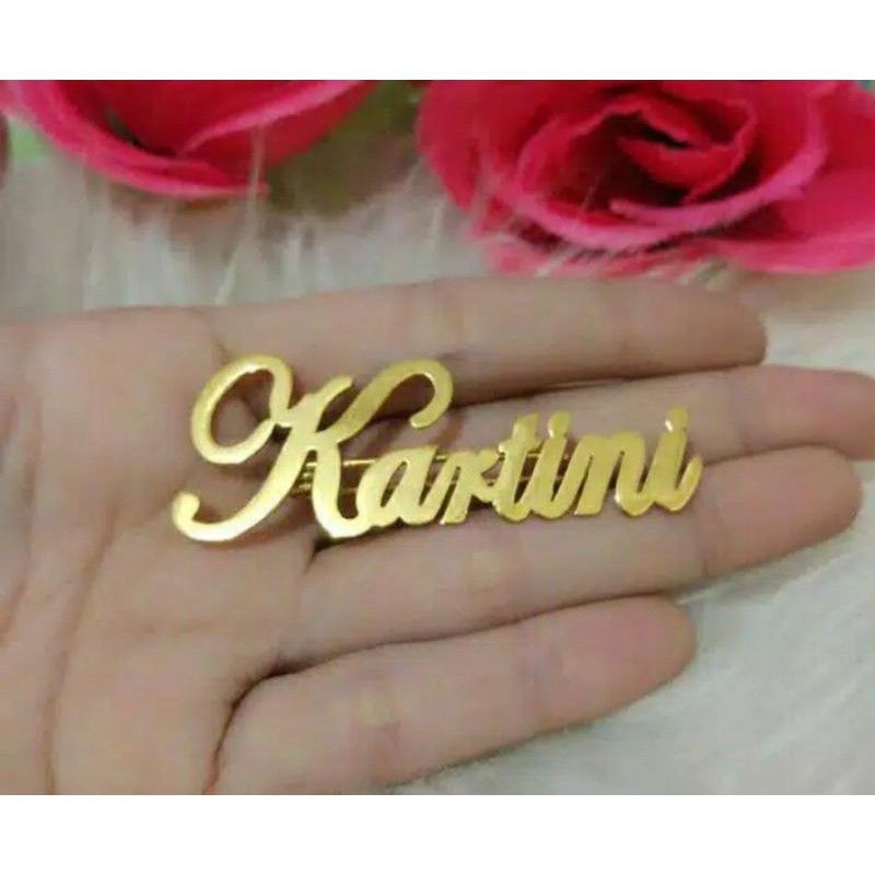BROS NAMA PIN UKIR NAMA BROS GOLD