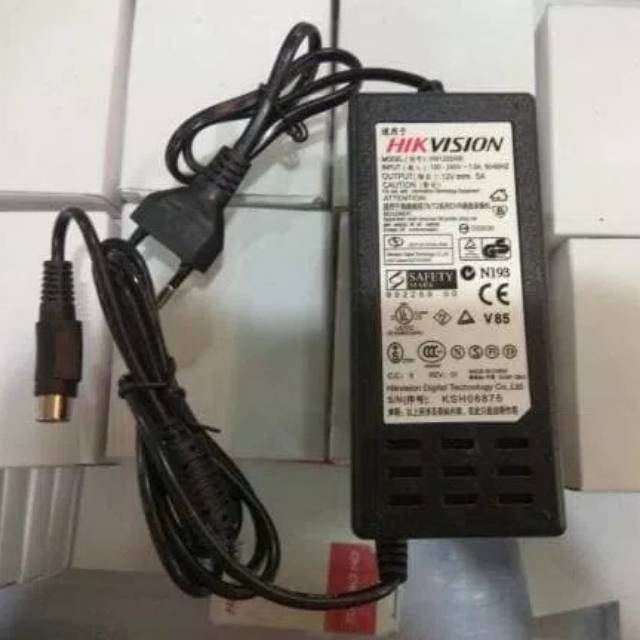 Adaptor hikvision 12v 5A 4pin murah