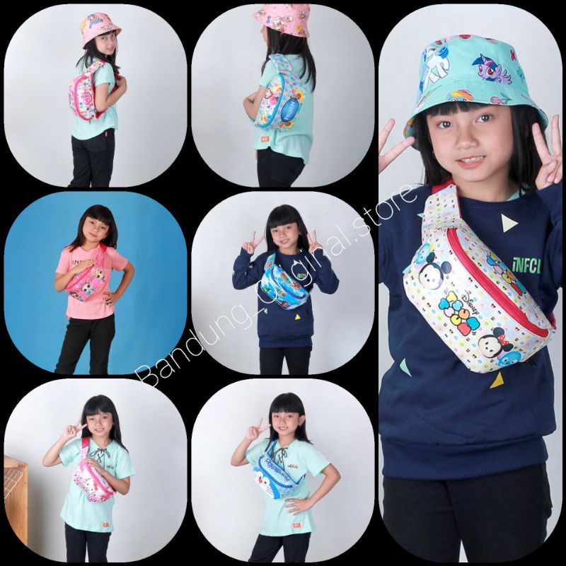 Bos - Tas Anak Salempang Pinggang Anak Selempang Slingbag Waistbag Premium Karakter Hero