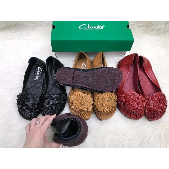 TERLARIS Sepatu Clarks Wanita CLARKS JASMINE KULIT ASLI
