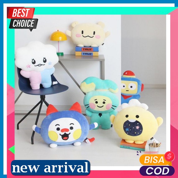 Cod Bantal Leher Mobil Travel Fillow Bentuk U Shape Empuk / Bantal Leher Bt21 Tidur Outdoor Camping 