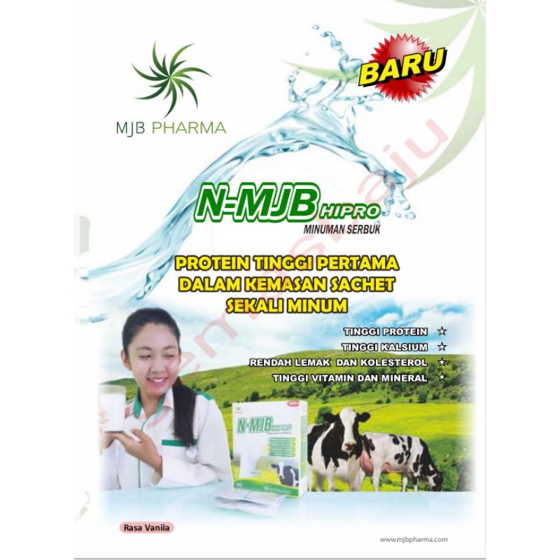 

N-MJB Hipro Nutrisi Tinggi Protein BPOM- Minuman/susu bubuk protein tinggi (bs utk diet & pemulihan)