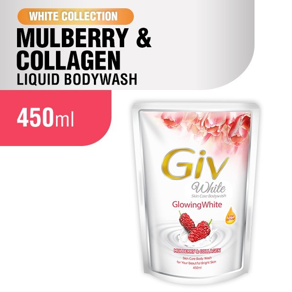 GIV Body Wash Glowing White Mulbery &amp; Collagen 825 / 450mL