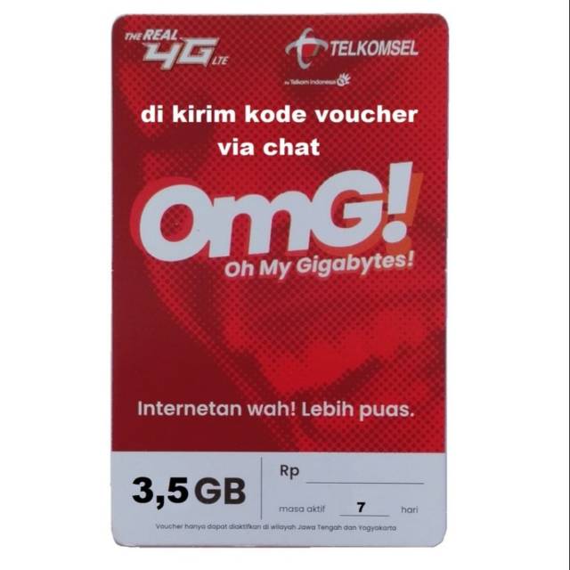 Vocer 3,5gb kirim via chat