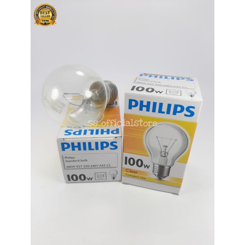 Lampu Bohlam pijar Philips Clear