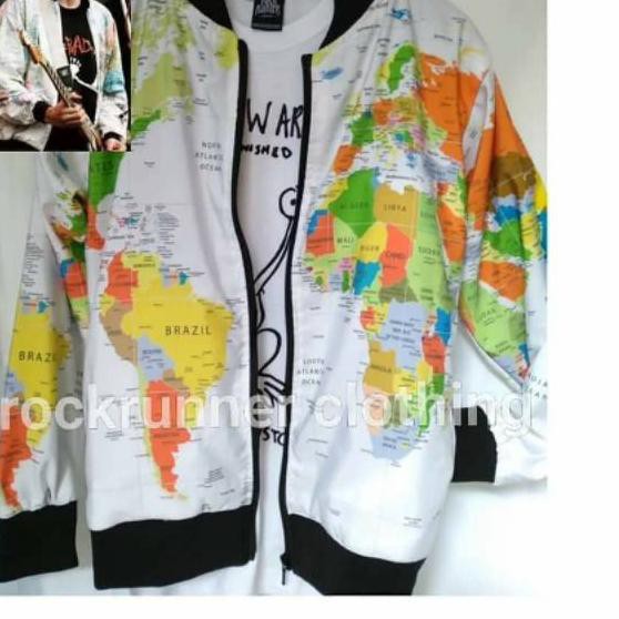 JAKET REPLIKA KURT COBAIN NIRVANA JAKET PETA [KODE BARANG 798]