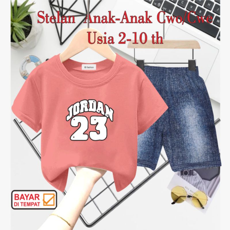 ((IB))SETELAN ANAK2 UNISEX SEMI JEANS/JQRD4N DIGITAL SABLON