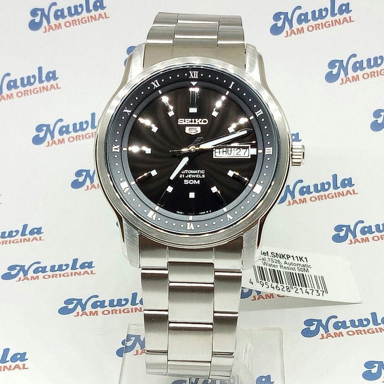 Seiko 5 SNKP11K1 Automatic Black Dial - Jam Tangan Pria SNKP11