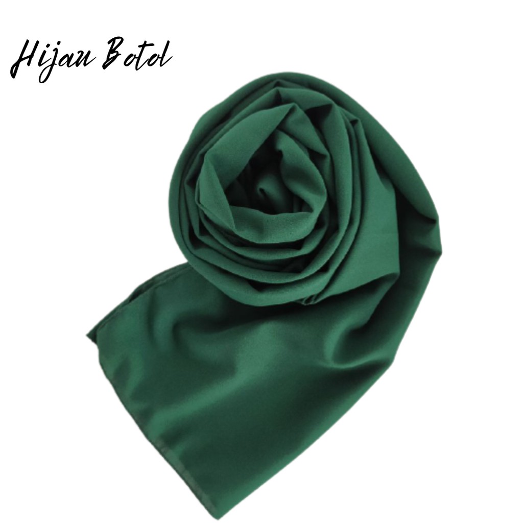 Pashmina Instan Sala Diamond / Hijab Pasmina instan diamond strech | pashmina | pastan osi-HIJAU BOTOL