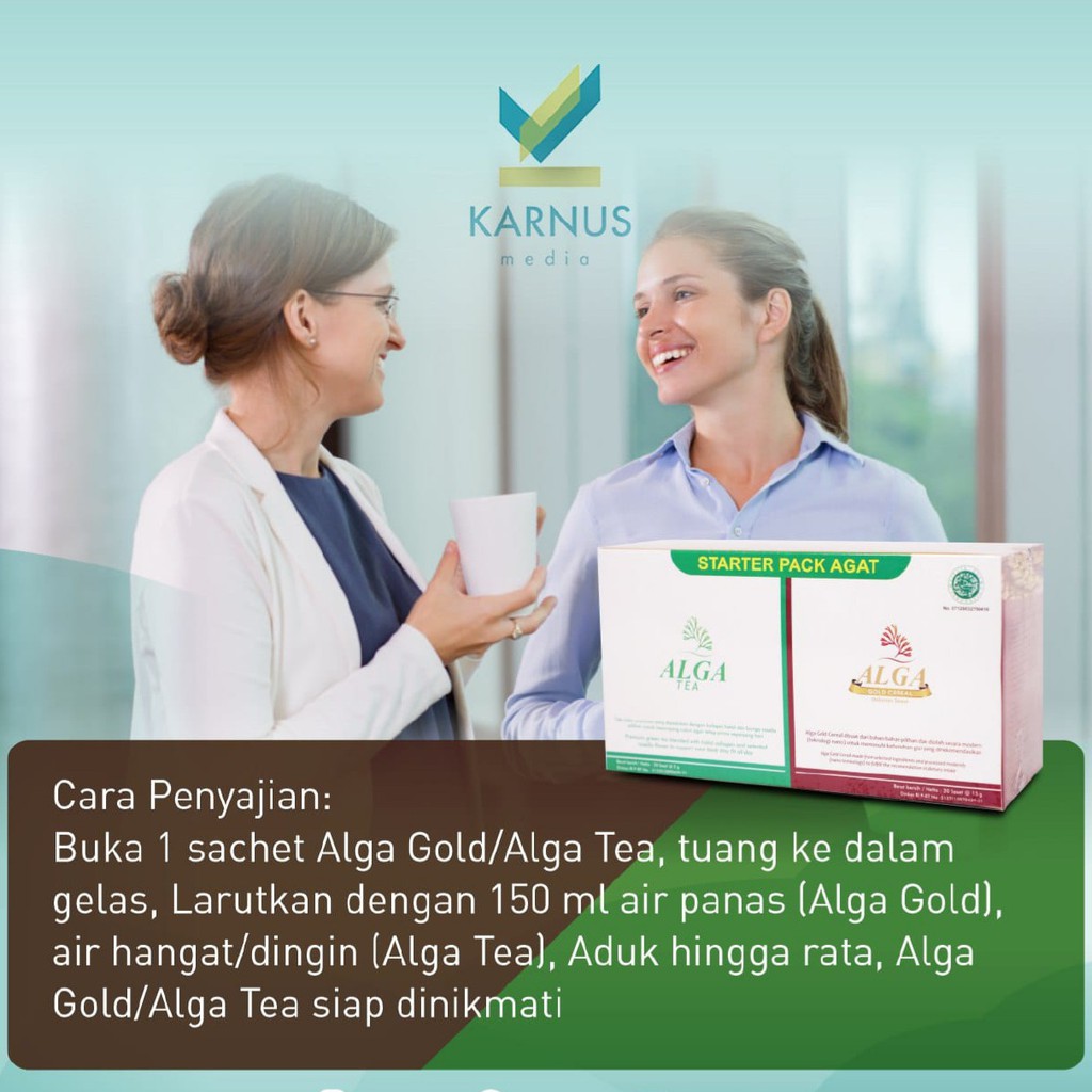 Paket Hemat ALGA GOLD + ALGA TEA Dalam Satu Box - PAKET AGAT