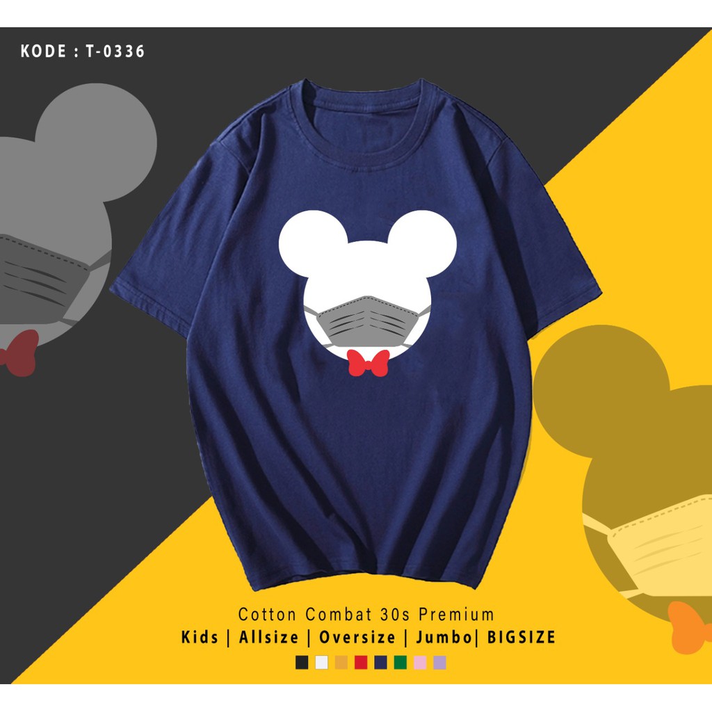 MASKER MICKEY / TERMURAH / PREMIUM BAJU KAOS  / T-SHIRT / KATUN LENGAN PENDEK / TUMBLR TEE