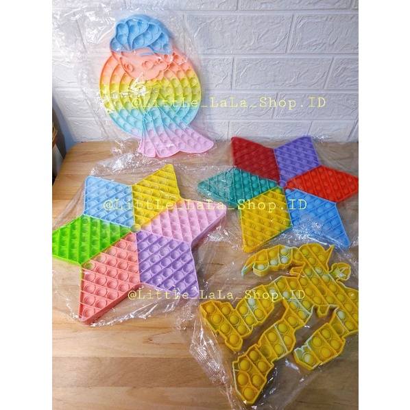 Pop it JUMBO 20cm 30cm 50cm/gantungan kunci mini/simple dimple/unicorn/cupcake/popit dinosaurus dinosaur/ pop it frozen elsa jumbo/hellokitty jumbo/squishy fidge-8
