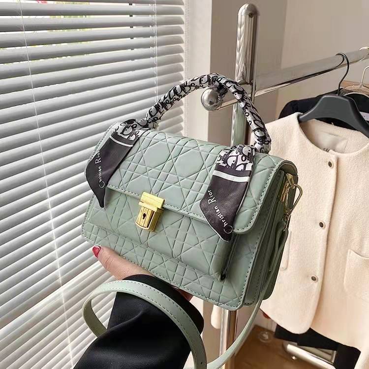 BJ65721 - BLACK/GREEN/WHITE - TAS WANITA FASHION IMPORT MODIS ELEGAN TERMURAH TERLARIS TERBARU BAGSTORE JAKARTA TAS BATAM ZC5721