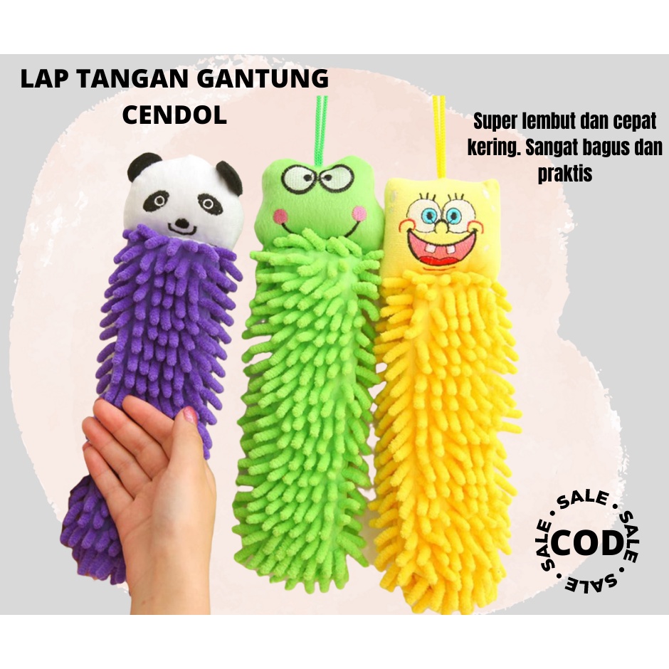 SHABRINA_FASHION!! Lap tangan Motif kain tangan microfiber cendol kain lap tangan