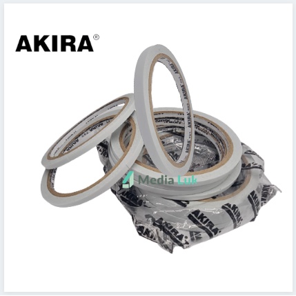 

PEREKAT 2 SISI 4MM & 24MM / DOUBLE TAPE AKIRA 4MM & 24MM SATUAN / SELOTIP KERTAS