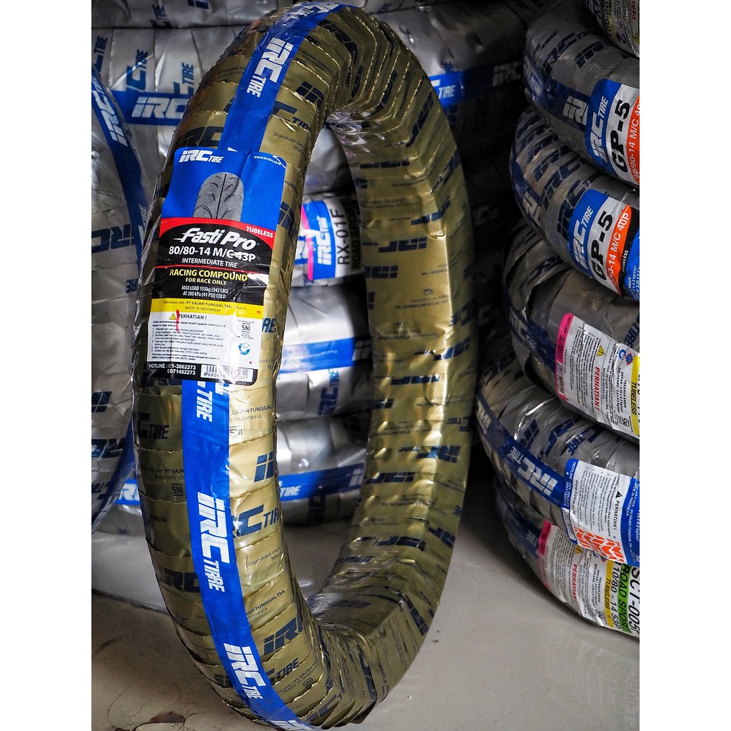BAN IRC Ban Motor IRC FASTI PRO 90/80 ring 14 Tubeless