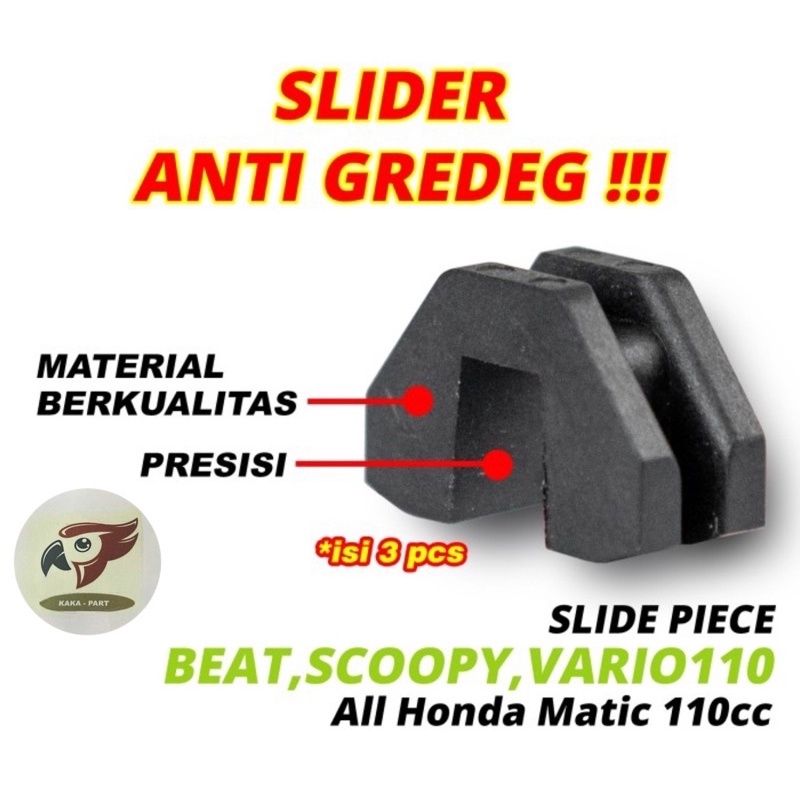 slider slide piece set klip rumah roller beat vario 110 GCC F1 / Slider beat f1 / beat pop / scoopy f1 / vario / slider rumah roller/ GCC