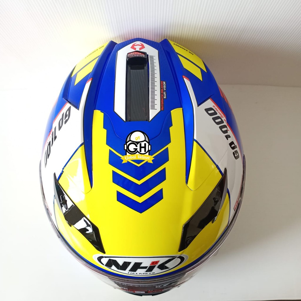 HELM NHK GP1000 SXR BLUE AQSO YELLOW NHK GP 1000 NHK GP1K