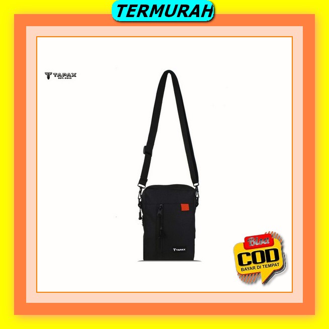 Tas Selempang Pria Anti Air Premium Hitam Chamber Ta526B5 Waistbag Cowok Keren Bahu Dada Punggung Im