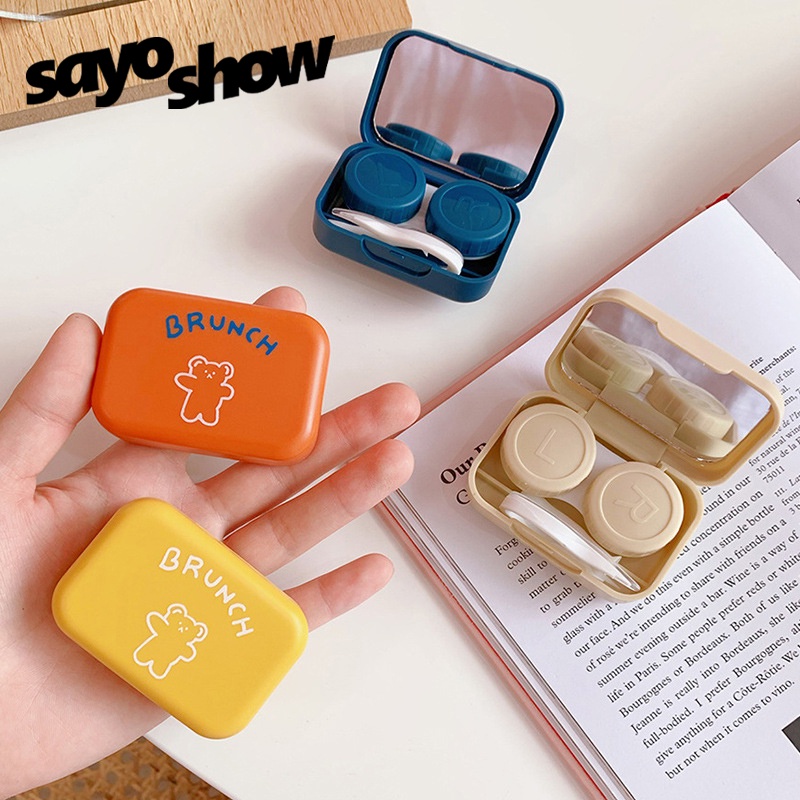 SAYOSHOW - Softlens CaseIns Simple Bear Softlens Case / Tempat Softlens