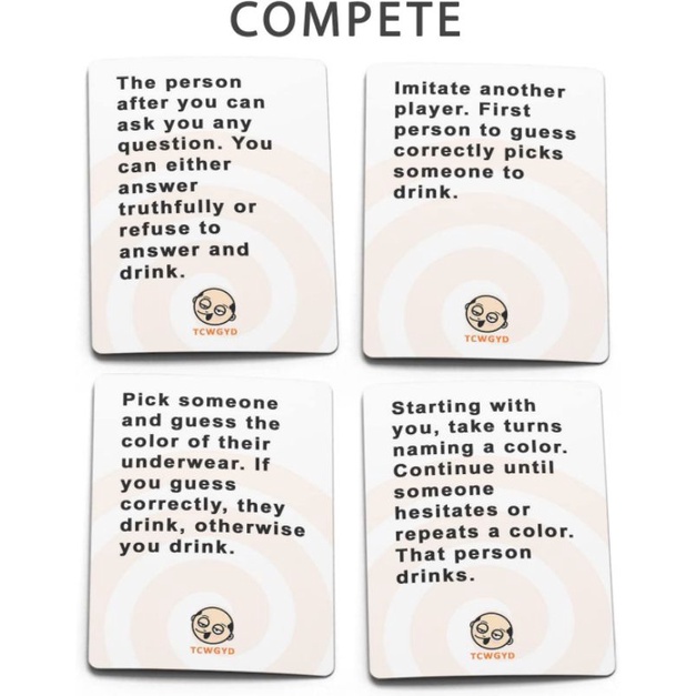 These Cards Will Get You Drunk Too - Orange - Game Cards