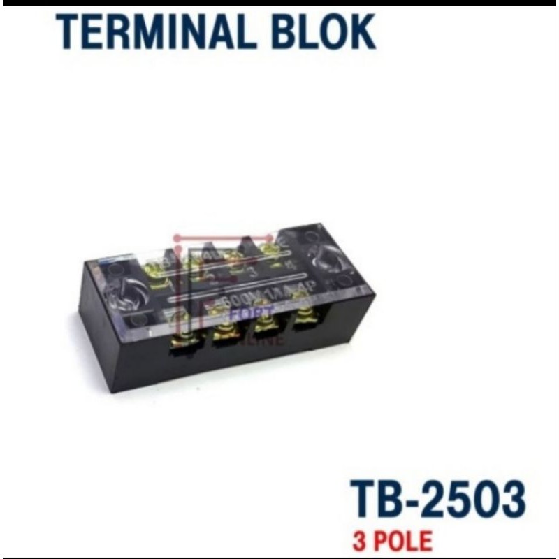 Terminal Blok TB-2503 3Pole 25A FORT