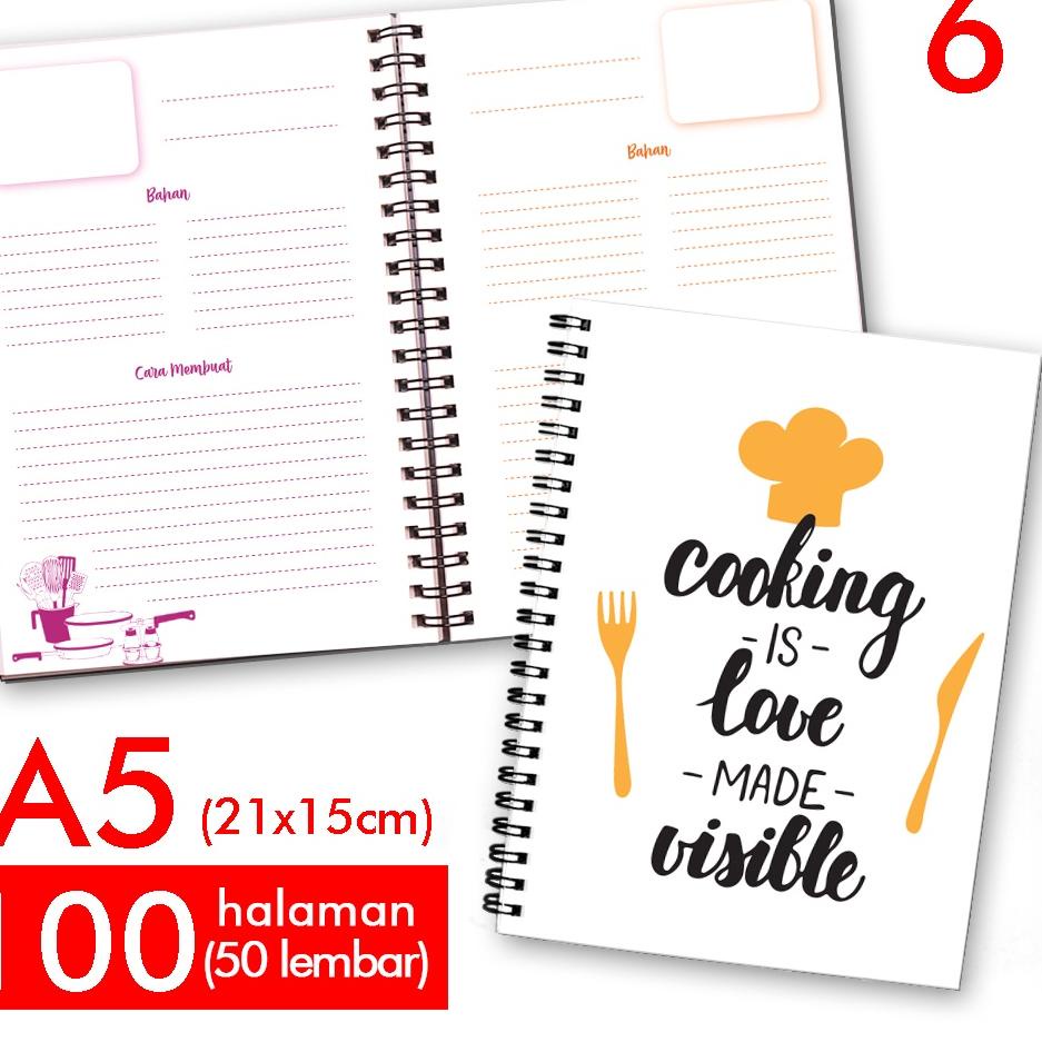 

PMSM Notebook Buku Catatan Resep Masakan ☮ 54