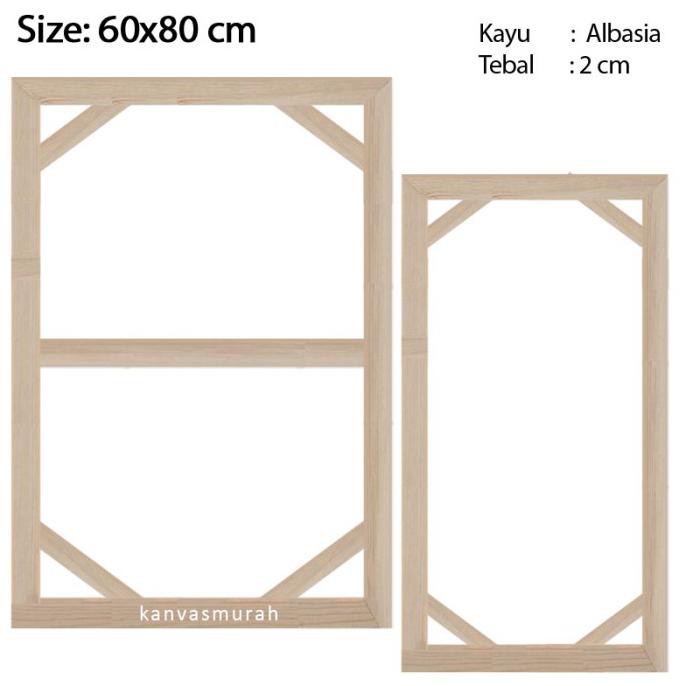 

Silahkan Order] Spanram 60X80 Cm Span Ram Kayu Frame 80X60 Cm